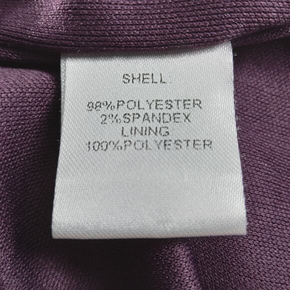 Vintage Norm Thompson Dress Size 14 Purple fully lined - Picture 7 of 8